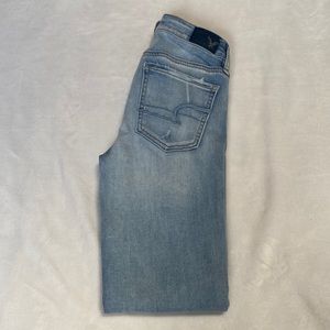 Light blue holy jeans